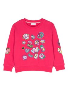 Marc Jacobs Kids sweat en coton à motif brodé - Rose