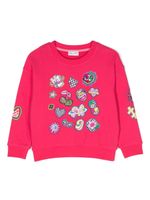 Marc Jacobs Kids sweat en coton à motif brodé - Rose - thumbnail