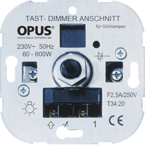 Opus gloeilampen tastdimmer met schroefklemmen 60-600W