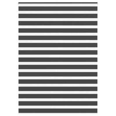 Zebra rolgordijn 160x200 cm stofbreedte 155,9 cm zwart