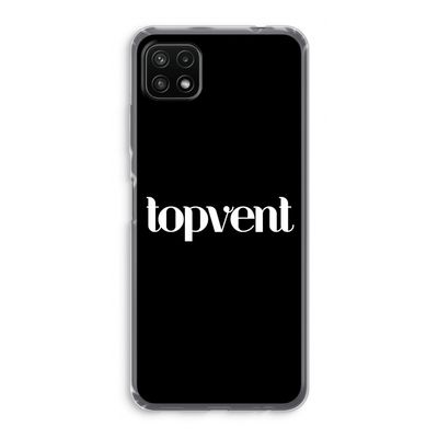 Topvent Zwart: Samsung Galaxy A22 5G Transparant Hoesje
