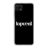 Topvent Zwart: Samsung Galaxy A22 5G Transparant Hoesje