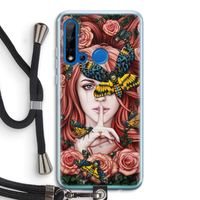 Lady Moth: Huawei P20 Lite (2019) Transparant Hoesje met koord