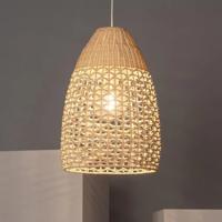 Hanglamp rotan modern 'Tinan' E27 fitting modern gevlochten led lamp 32 cm Hanglamp rotan modern 'Tinan' E27 fitting modern gevlochten led lamp 32 cm