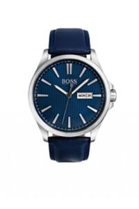 Horlogeband Hugo Boss HB-301-1-14-2958 Leder Blauw 22mm