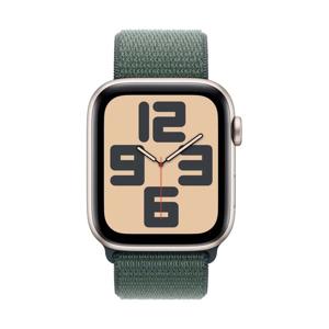 Apple Watch SE GPS + Cellular 44mm Aluminium Case met Lake Green Sport Loop Smartwatch Grijs
