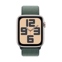 Apple Watch SE GPS + Cellular 44mm Aluminium Case met Lake Green Sport Loop Smartwatch Grijs