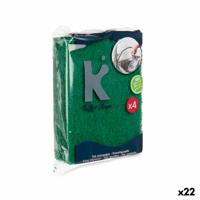 Set schuursponsjes Groen Schuurvezel 11,3 X 15,7 X 0,5 cm (22 Stuks)