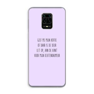 Ochtendhumeur: Xiaomi Redmi Note 9 Pro Transparant Hoesje
