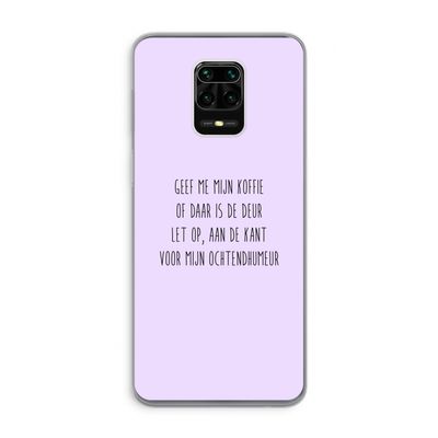 Ochtendhumeur: Xiaomi Redmi Note 9 Pro Transparant Hoesje