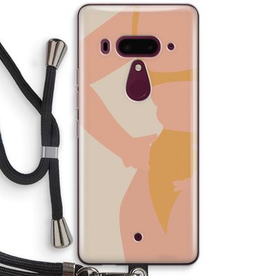 Bikini body: HTC U12+ Transparant Hoesje met koord
