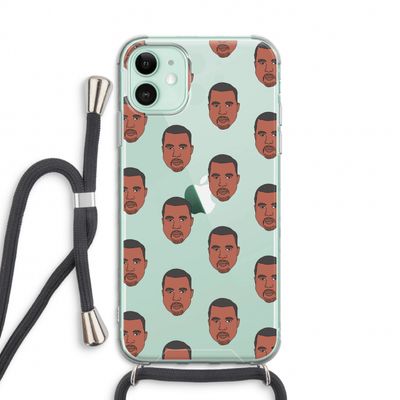 Kanye Call Me?: iPhone 11 Transparant Hoesje met koord