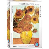 Eurographics puzzel Twelve Sunflowers - Vincent van Gogh - 1000 stukjes - thumbnail