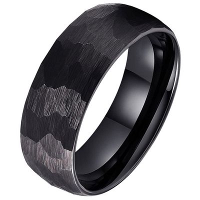 Tom Jaxon wolfraam Ring Facet Mat Zwart-20mm