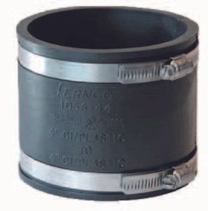 Aquaforte Fernco Flexibele Koppeling 115-98mm - UV-Weerstand, RVS Klembanden, voor PVC/PE/PP