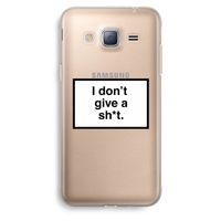 Don't give a shit: Samsung Galaxy J3 (2016) Transparant Hoesje