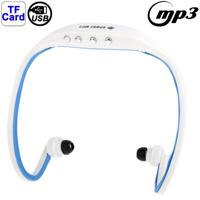 Sport MP3 speler Headset met TF-Card Reader functie muziekformaat: MP3 / WMA (wit + blauw) Sport MP3 speler Headset met TF-Card Reader functie muziekformaat: MP3 / WMA (wit + blauw)