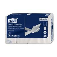 Handdoek Tork H2 Xpress compressed Advanced multifold 2-laags 212x320mm 12x200 vel wit 120454