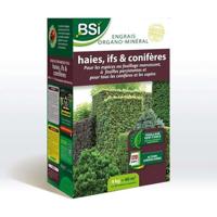 BSI - Organisch-minerale meststof voor heg / taxus / conifeer - voor alle coniferen of sparren - 4Kg - tot 40 m² - UAB