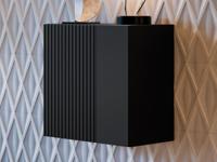 Wandkast MICKA 1 deur zwart