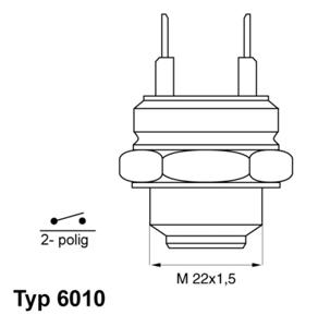 Wahler Temperatuurschakelaar 6010.88D