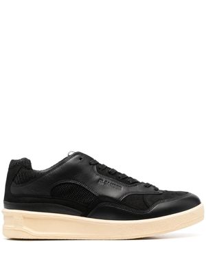 Jil Sander baskets à design à empiècements - Noir