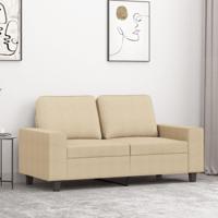 Tweezitsbank 120 cm stof crmekleurig