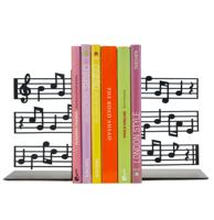 Boekensteunen Muzieknoten Metaal - Zwart