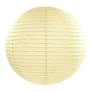 Luxe bol feest lampion - creme wit - dia 35 cm - papier