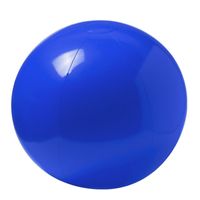 Opblaasbare strandbal extra groot plastic blauw 40 cm - thumbnail
