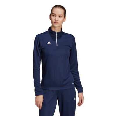 adidas Entrada 22 Trainingstrui 1/4-Zip Dames Donkerblauw Wit