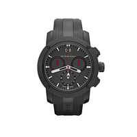 Horlogeband Burberry BU9802 Rubber Zwart 24mm