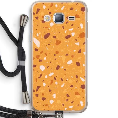 Terrazzo N°24: Samsung Galaxy J3 (2016) Transparant Hoesje met koord