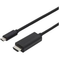 Digitus AK-300330-050-S USB-C-displaykabel USB-C / HDMI Adapterkabel USB-C stekker, HDMI-A-stekker 5.00 m Zwart Afgeschermd, Afgeschermd (dubbel)