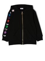 Chiara Ferragni Kids hoodie à broderies - Noir