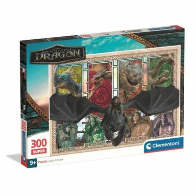 Puzzel Clementoni Super - How to Train your Dragon 48,5 x 33,5 cm 300 Onderdelen