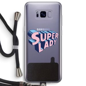 Superlady: Samsung Galaxy S8 Plus Transparant Hoesje met koord