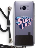 Superlady: Samsung Galaxy S8 Plus Transparant Hoesje met koord