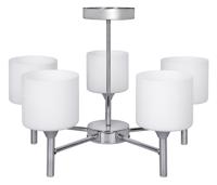 Klassieke kroonluchter hanglamp plafondlamp Activejet MIRA chroom 5xE27 voor woonkamer