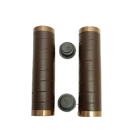 Falkx dark browny handvatten bruin leer