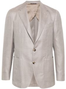 Canali blazer à simple boutonnage - Gris