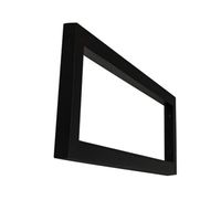 Wiesbaden mat zwarte vierkante supportbeugel 40x14 38.4252