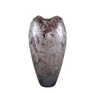 PTMD Michellee Purple solid glass vase round smoke L