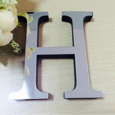 2 PC'S Home Decoratie creatieve persoonlijkheid Engelse letters acryl spiegel 3D DIY muur stickers (H)