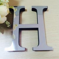 2 PC'S Home Decoratie creatieve persoonlijkheid Engelse letters acryl spiegel 3D DIY muur stickers (H)