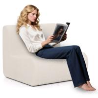 Zitzak Comfortabele Vloerbank Comfortabele Enkele leesstoel Beige