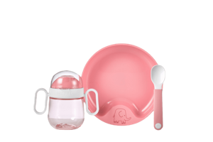 Mepal SET BABYSERVIES MIO 3-DELIG - DEEP PINK