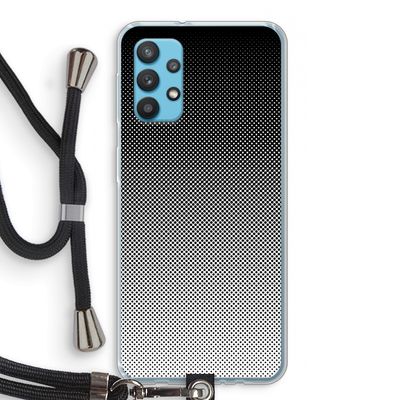 Musketon Halftone: Samsung Galaxy A32 4G Transparant Hoesje met koord