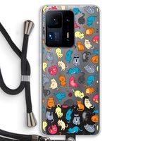 Kleurrijke katten: Xiaomi Mi Mix 4 Transparant Hoesje met koord