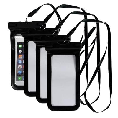 Benson Waterdichte telefoonhoes - 4x - meerdere ritsvakken - verstelbare riem - 18 x 14 cm - lichtge